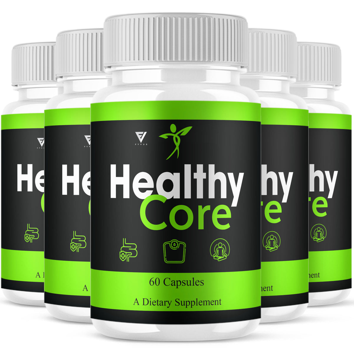 Healthy Core Herbal Blend Capsules, 5 bottles