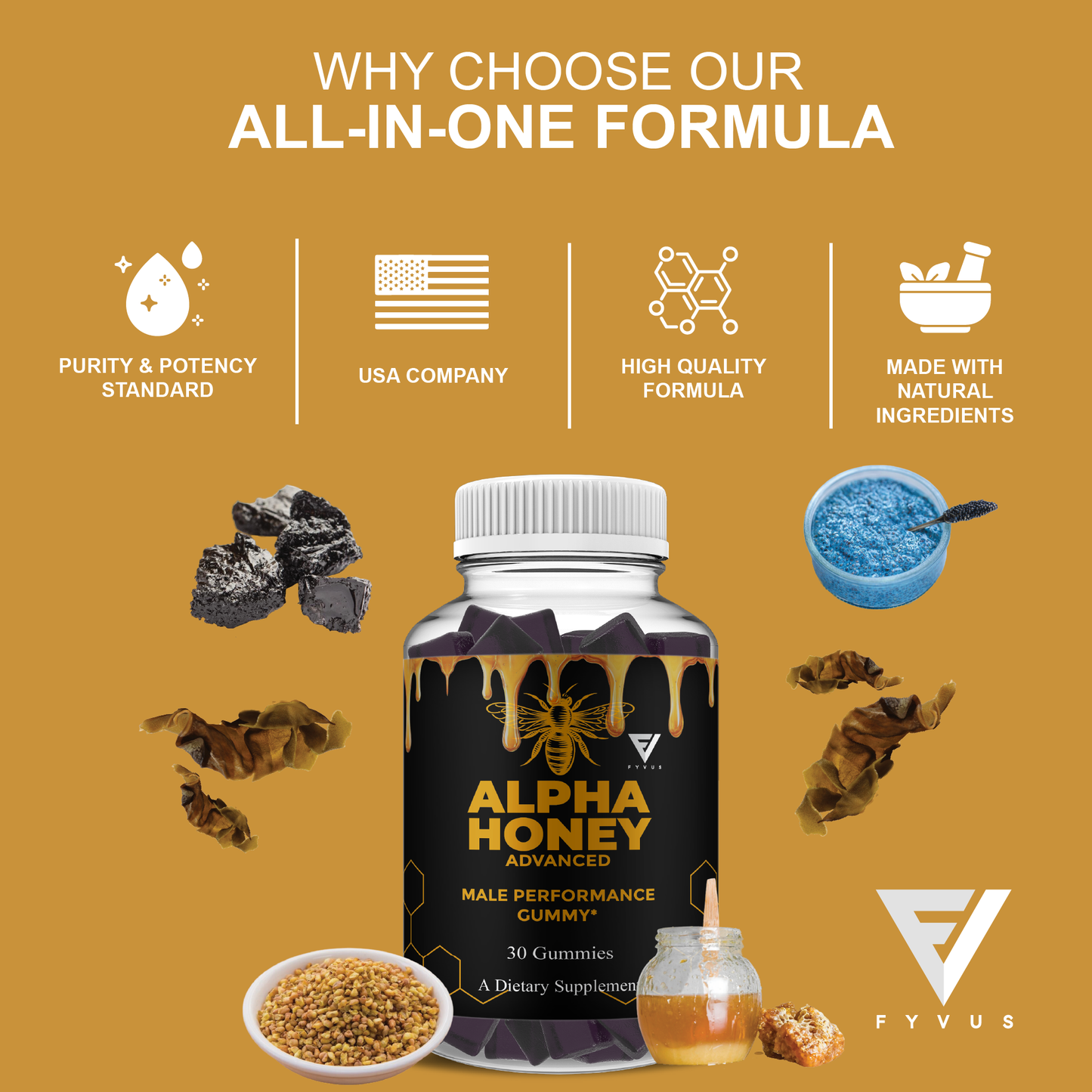 Alpha Honey Gummies