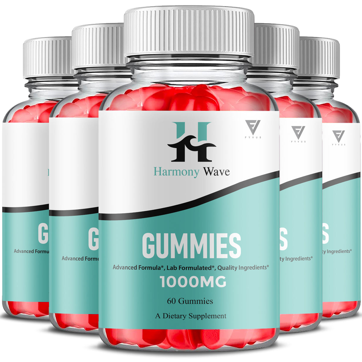 Harmony Wave Apple Cider Vinegar Gummies, 5 bottles