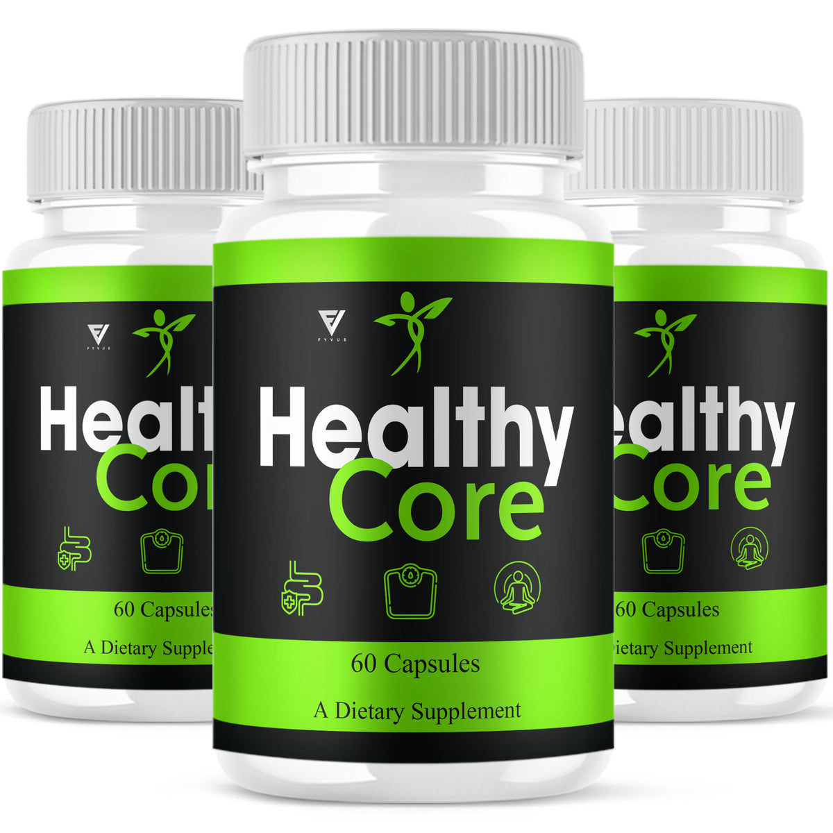 Healthy Core Herbal Blend Capsules, 3 bottles