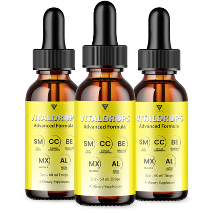 Vitaldrops Sea Moss & Ceylon Cinnamon Drops, 3 bottles